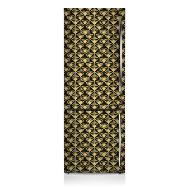 Film Adhésif Motif Carreaux De Bois Style Art Déco Pour Frigo/porte - Vinyle Décoratif
